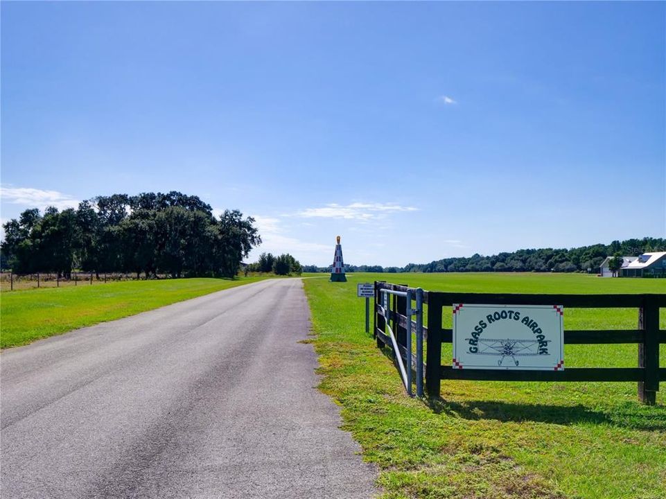 Grass Roots Airpark Side Entrance