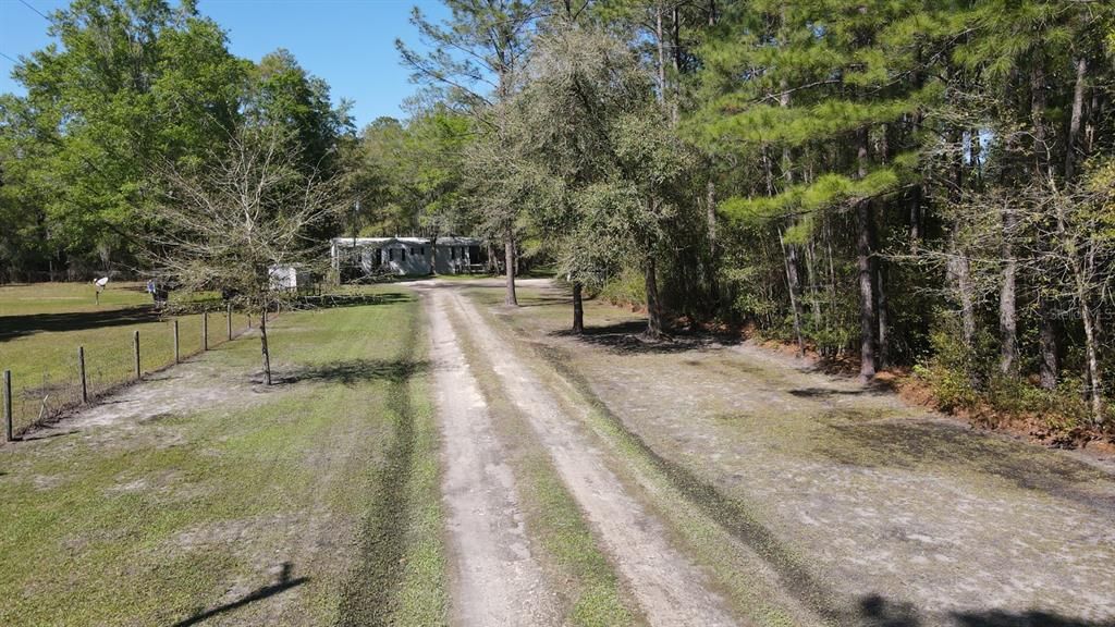 Dirt driveway