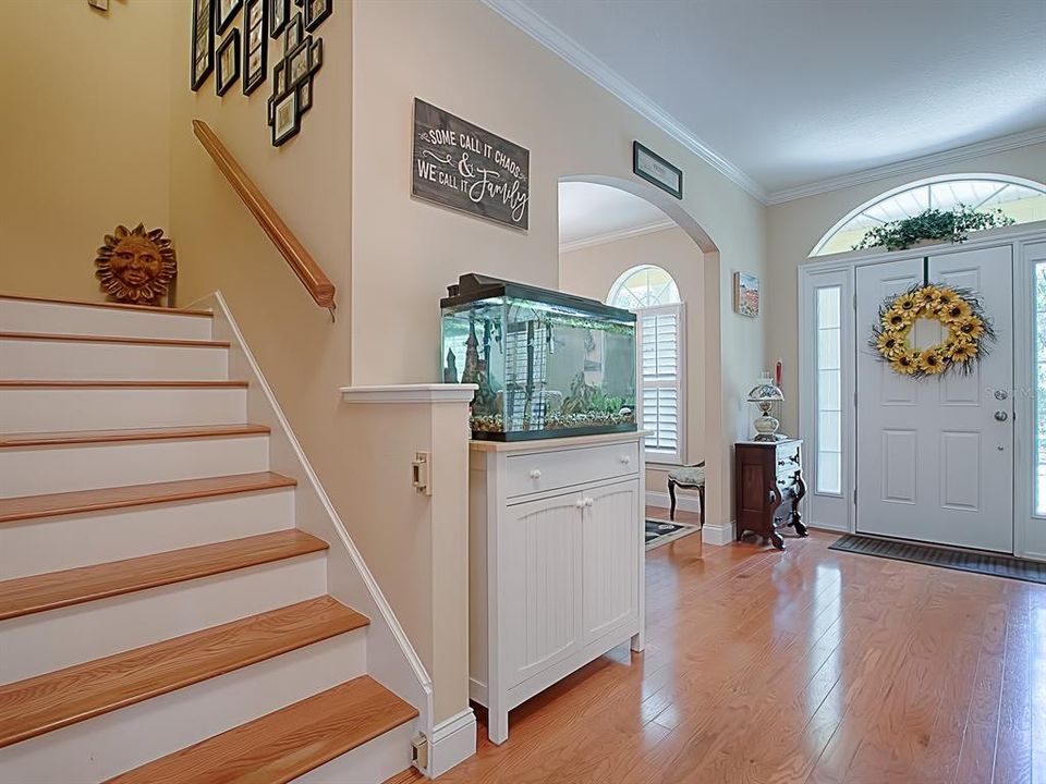 Foyer showing upstairs access