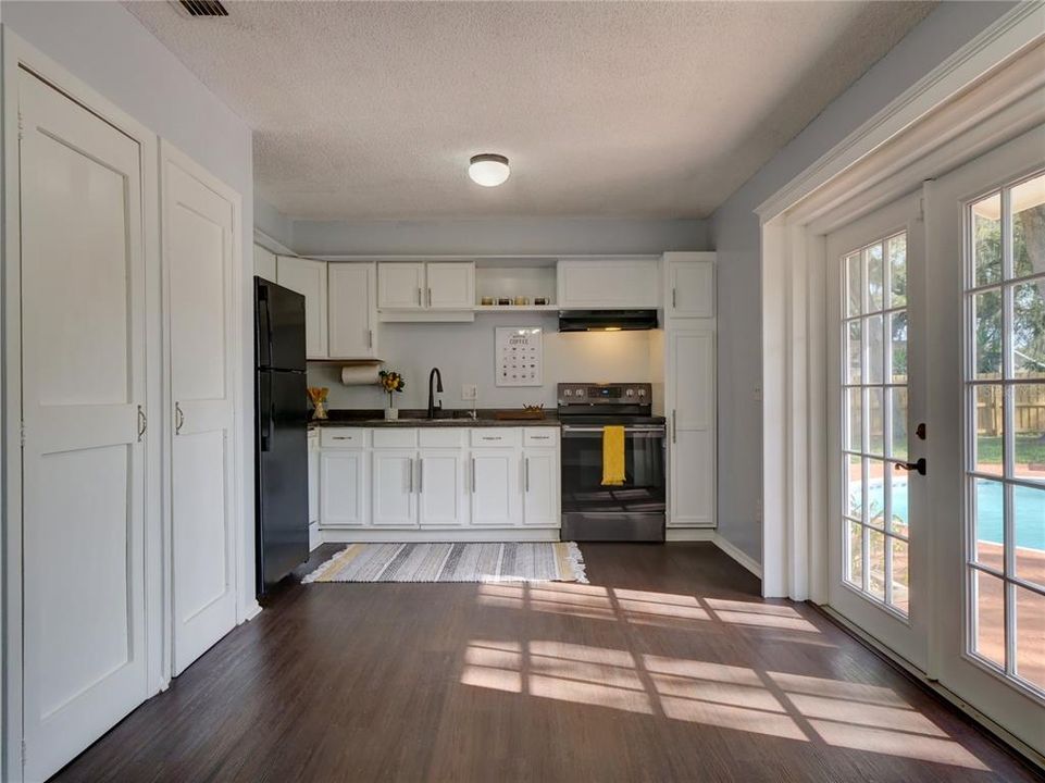 Kitchen with French Doors