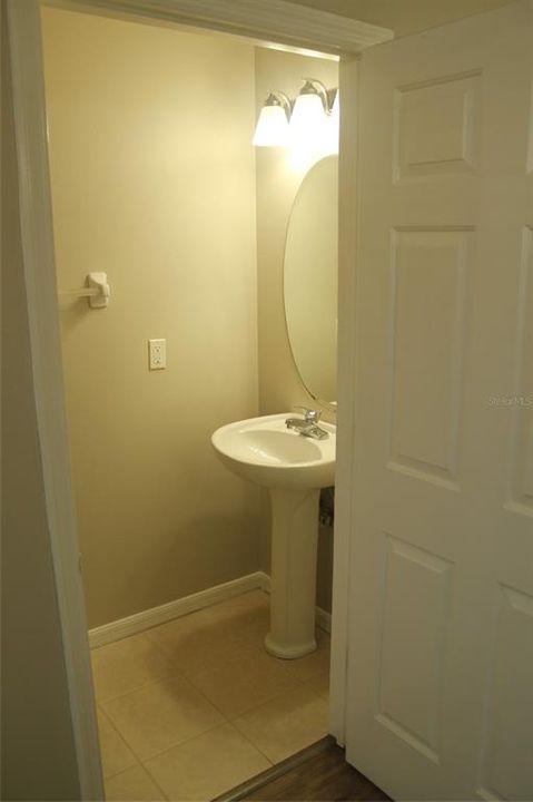 1/2 Bath on First Floor