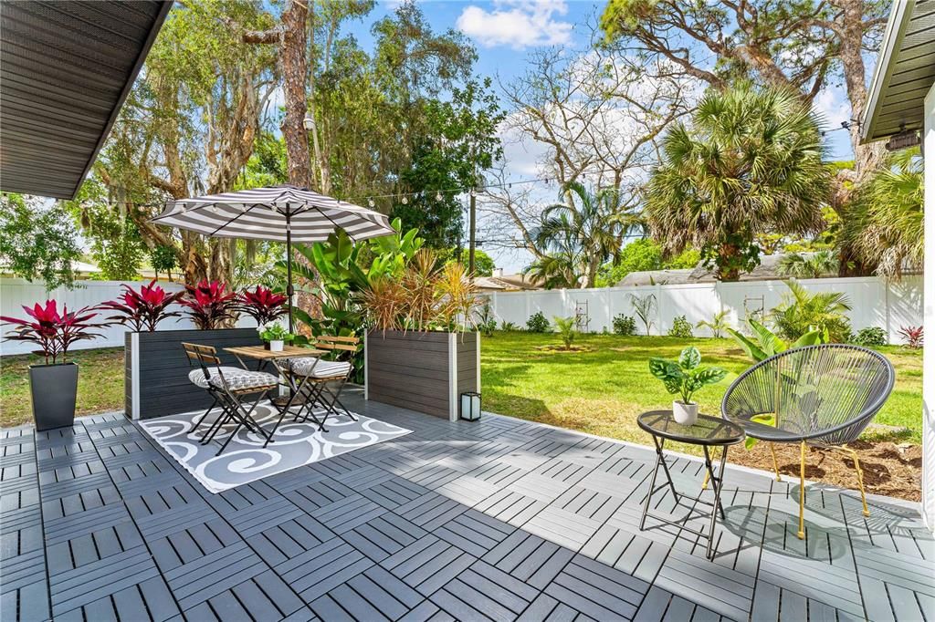 Beautiful back yard patio