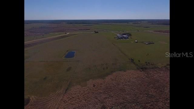 Drone  photo from Marsh area towards front of property.