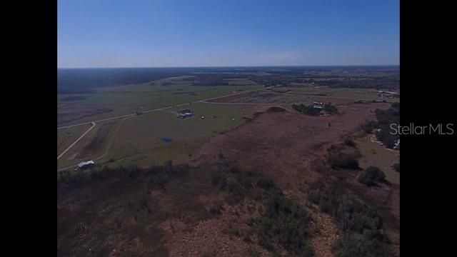 Drone photo showing some Marsh and area to Lake Buffum Rd E-not all property shown is part of the land for sale.