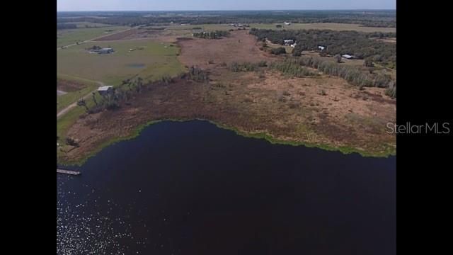 Drone photo of larger area, including other properties, from Lake Buffum to Road (Top Left)