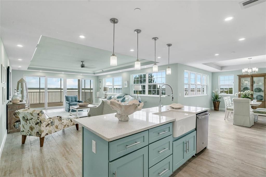 Kitchen into Great Room