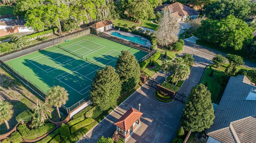 Community Tennis Court, Pool and Guard House