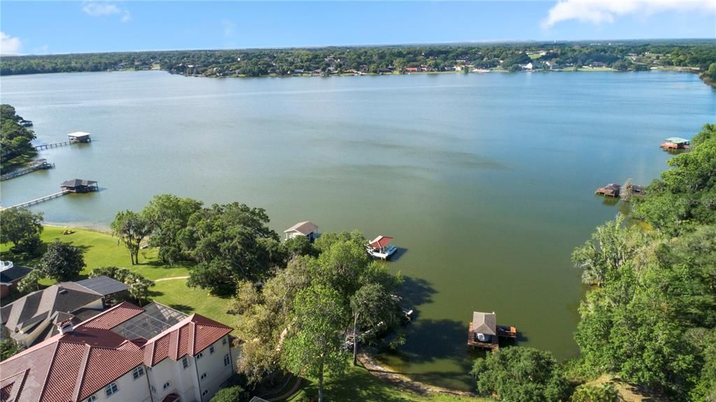 Lake aerial view