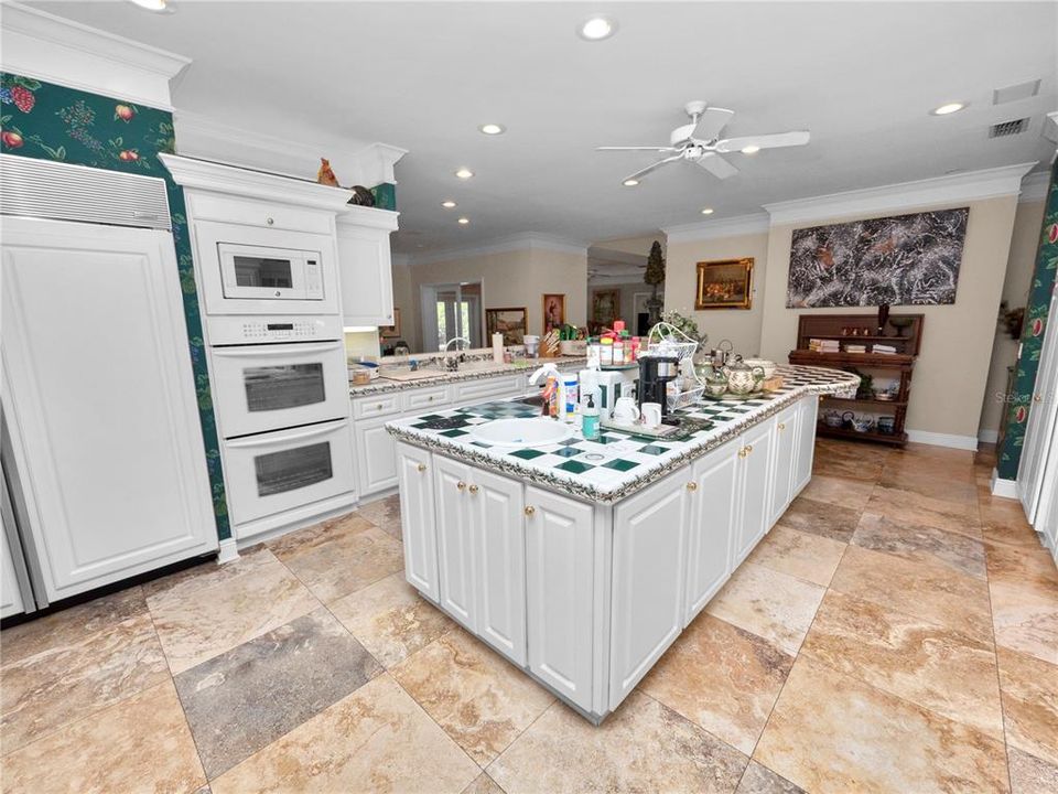 Kitchen with island and  appliances