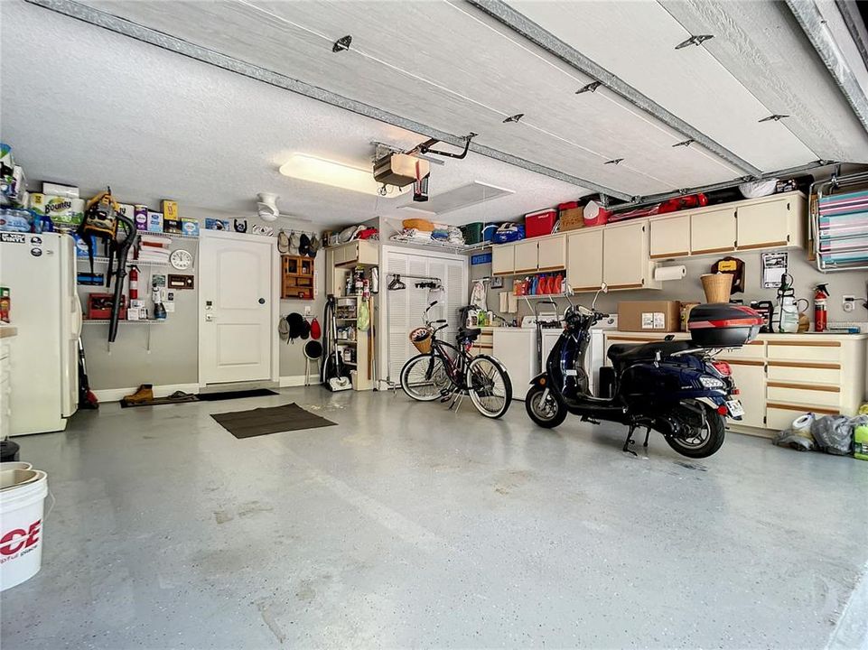 2 car garage with air