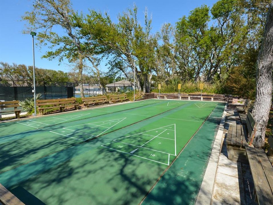 Shuffle board courts