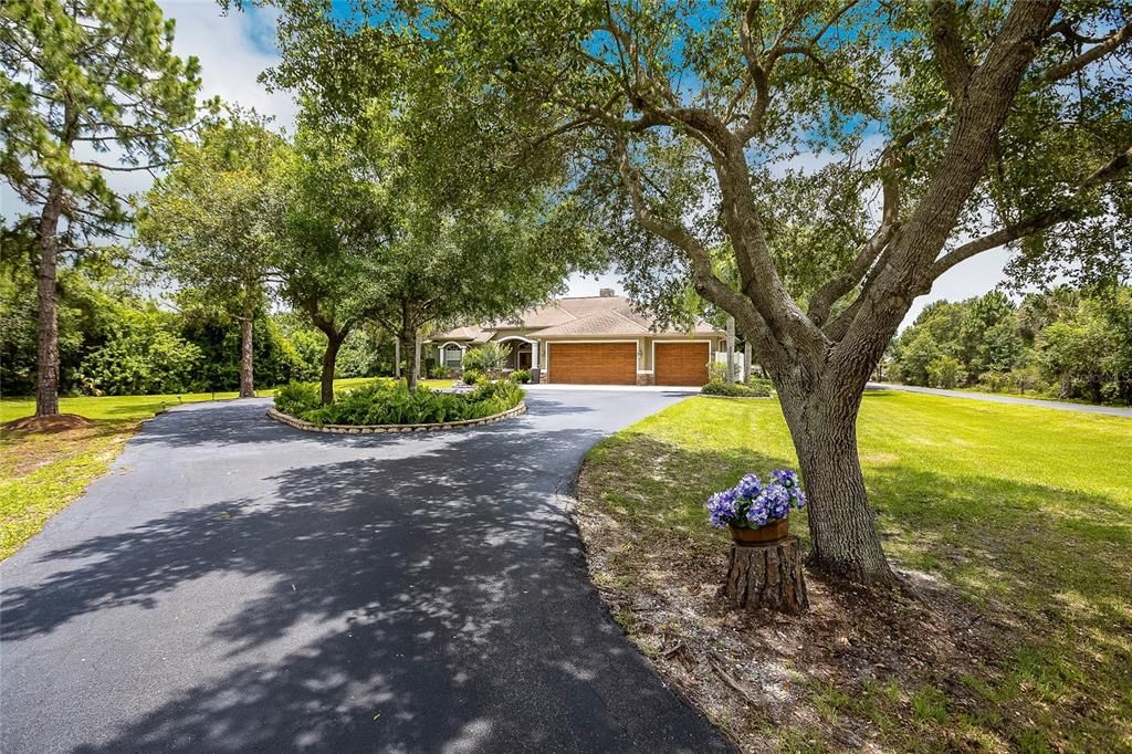 Two acres of privacy surround this amazing house!