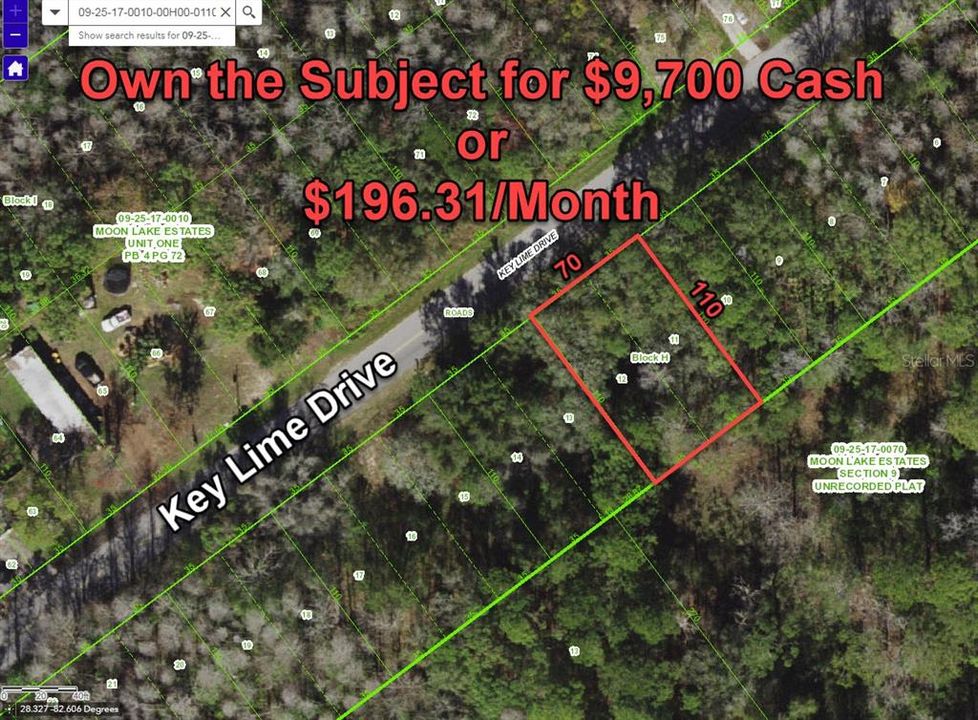 Recently Sold: $9,700 (0.18 acres)