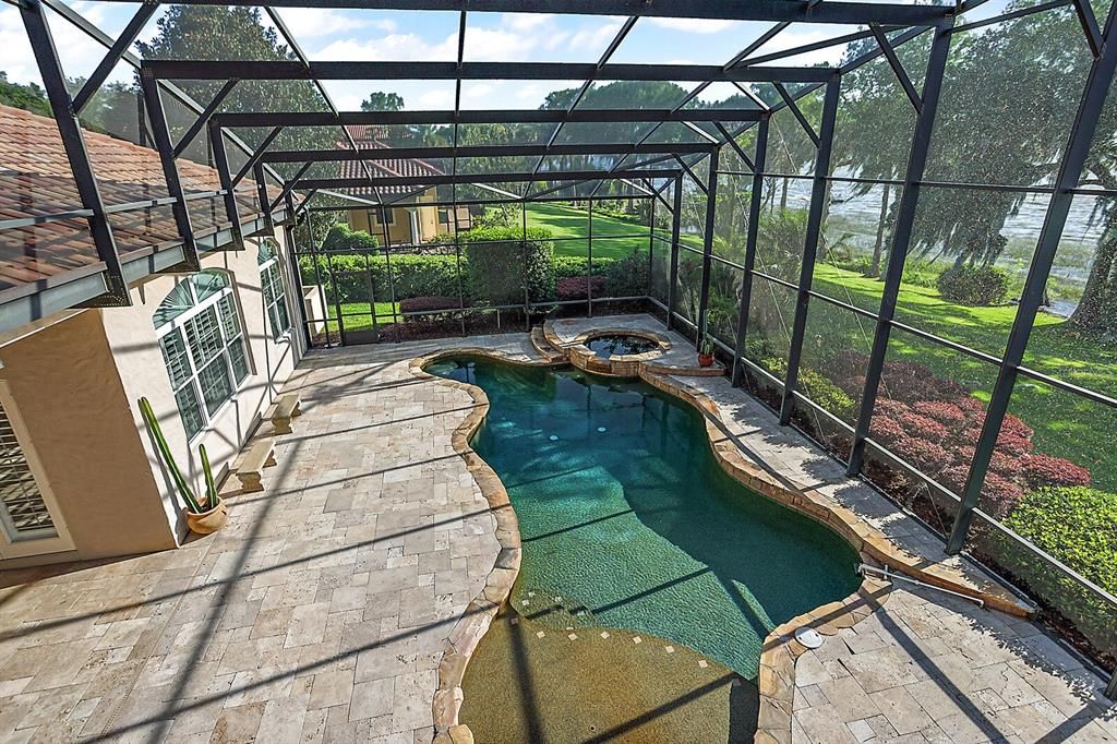 2-Story screened pool area