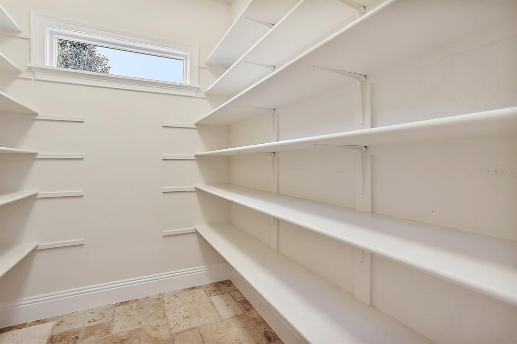 Plenty of storage in this pantry for Costco runs!