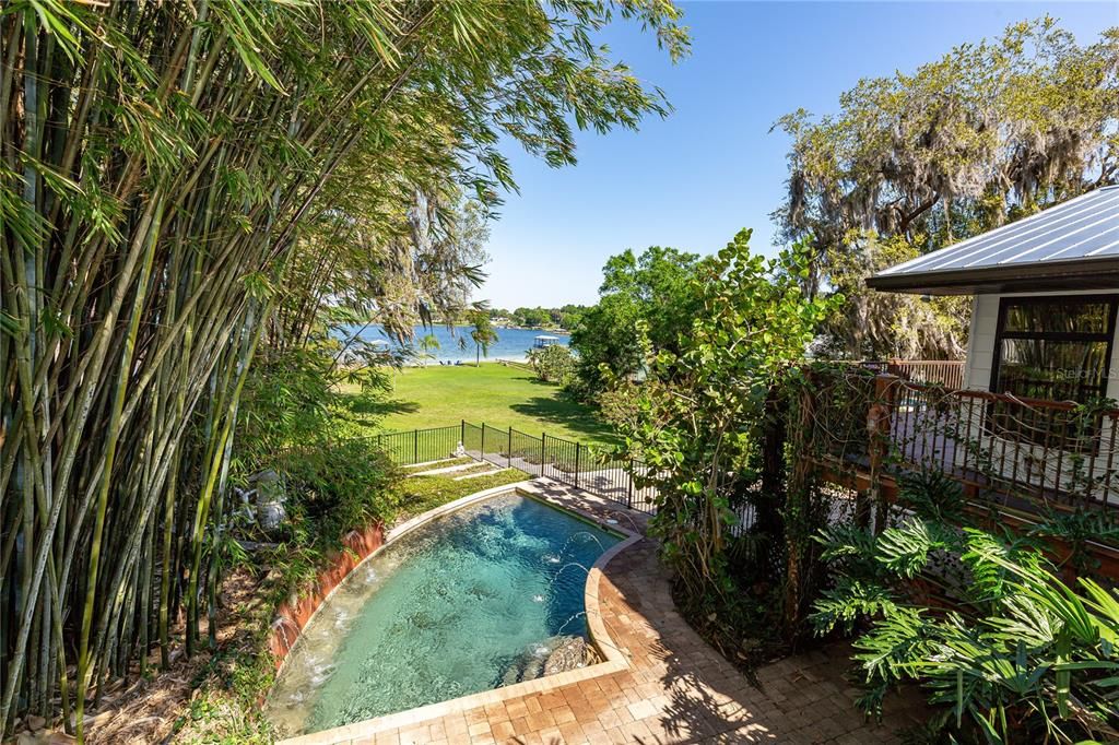 Pool and lake views from Owner's suite