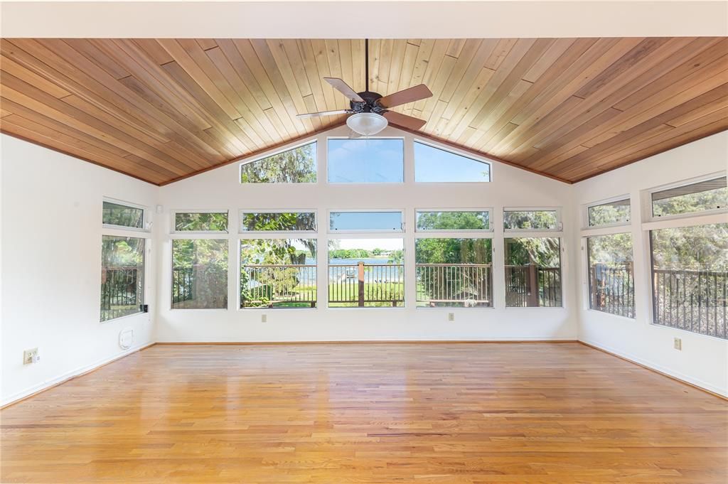 Family room view toward the lake