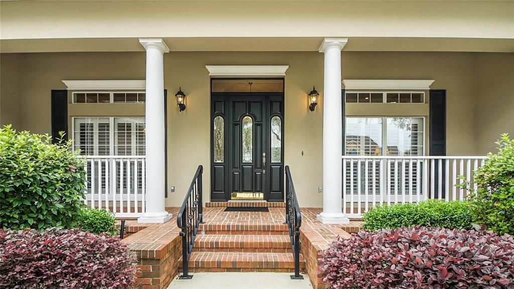 Lovely front entryway welcomes your guests.