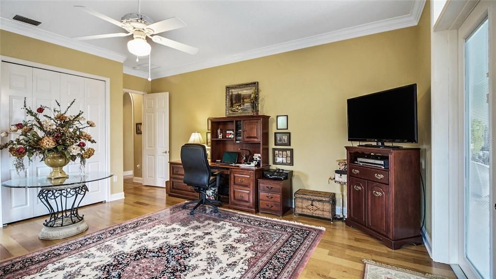 Again, the guest/secondary bedrooms in this home offer ample space for large furniture, have wonderful natural lighting and are finished off with beautiful flooring and crown molding.