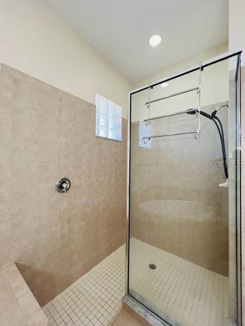 Master bath walk in shower