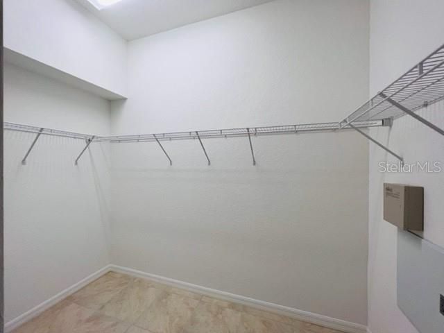 2 closets in master bedroom