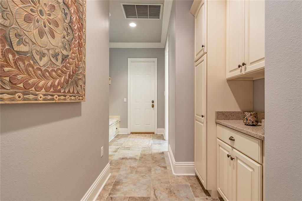 Mud Room entry with storage
