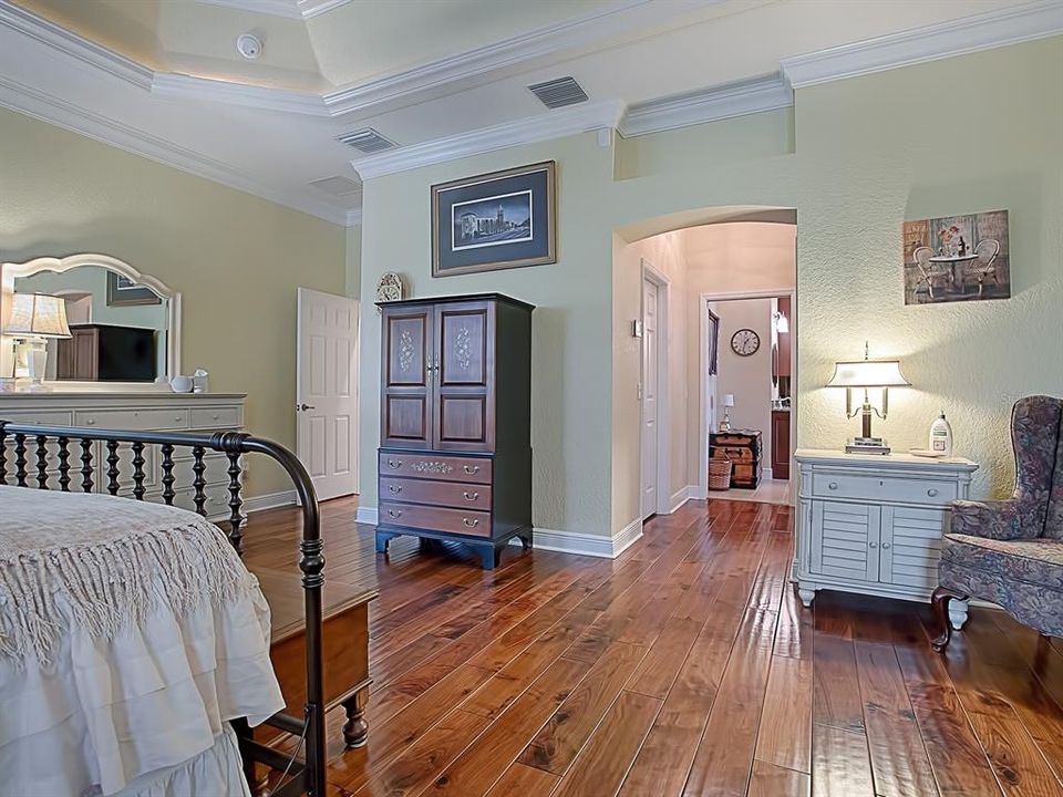 HALLWAY TO THE CLOSETS AND REMODELED MASTER BATH!