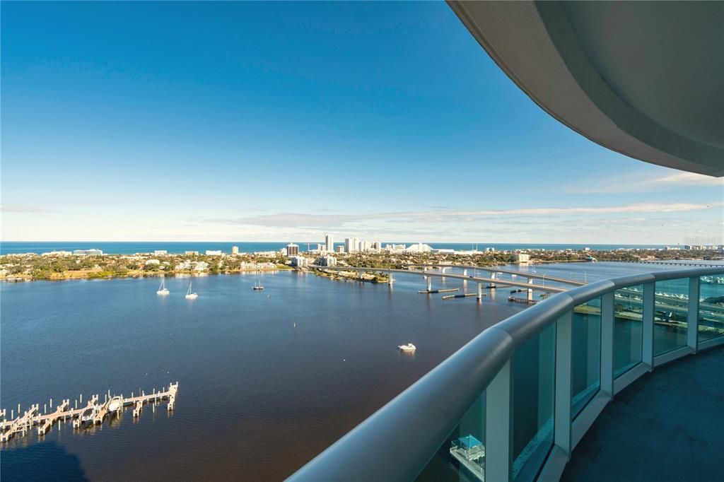 Your private balcony overlooks the Halifax River and the Atlantic Ocean!