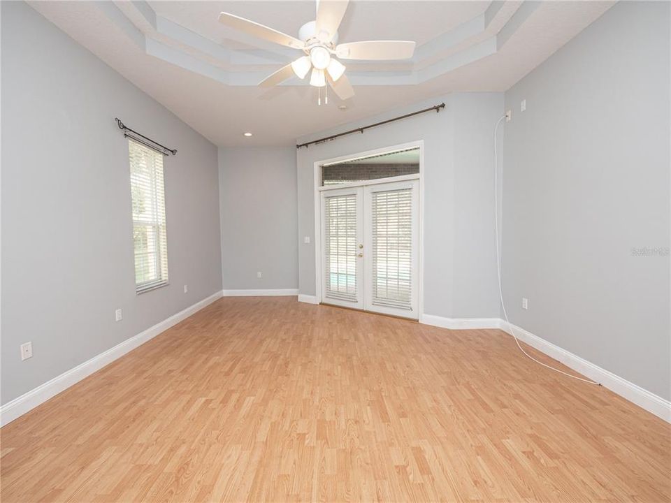 Master Bedroom with French Doors to Lanai