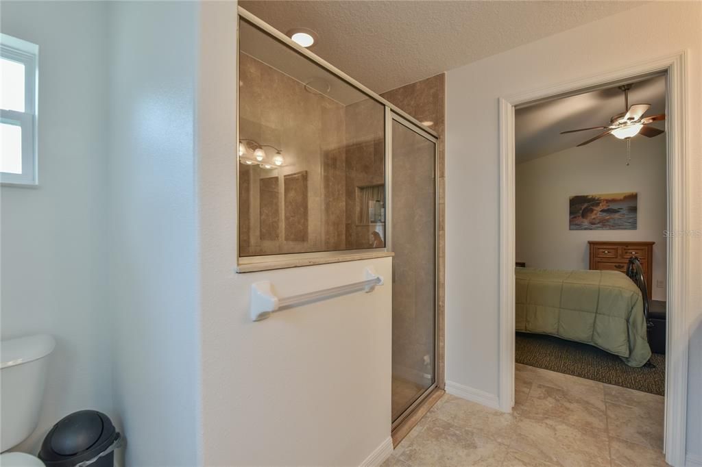 Large walk-in shower