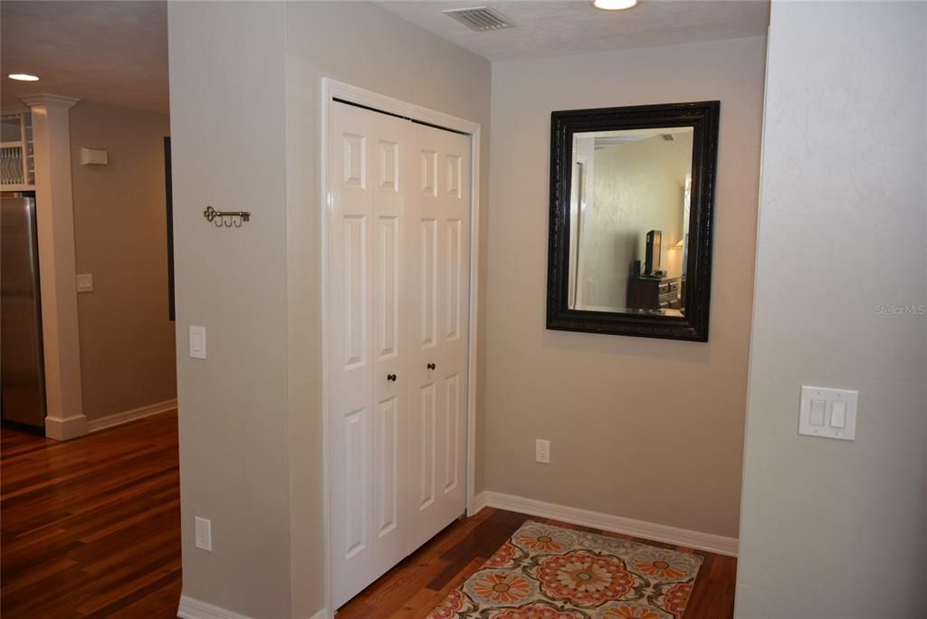Excellent storage space with entry and hallway closets