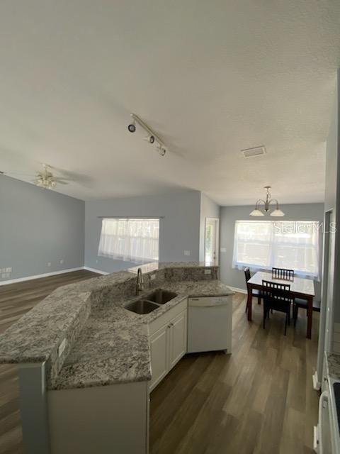 View of Main Living Area and Breakfast Nook from Kitchen