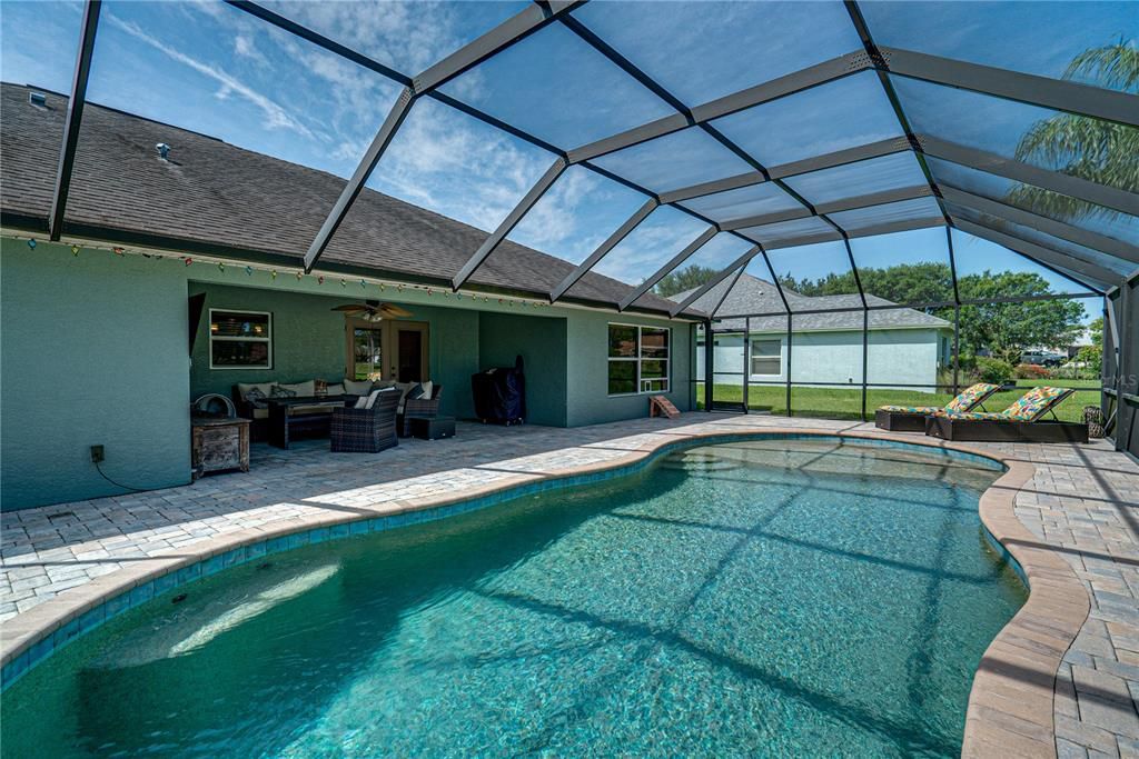 Pool & covered patio