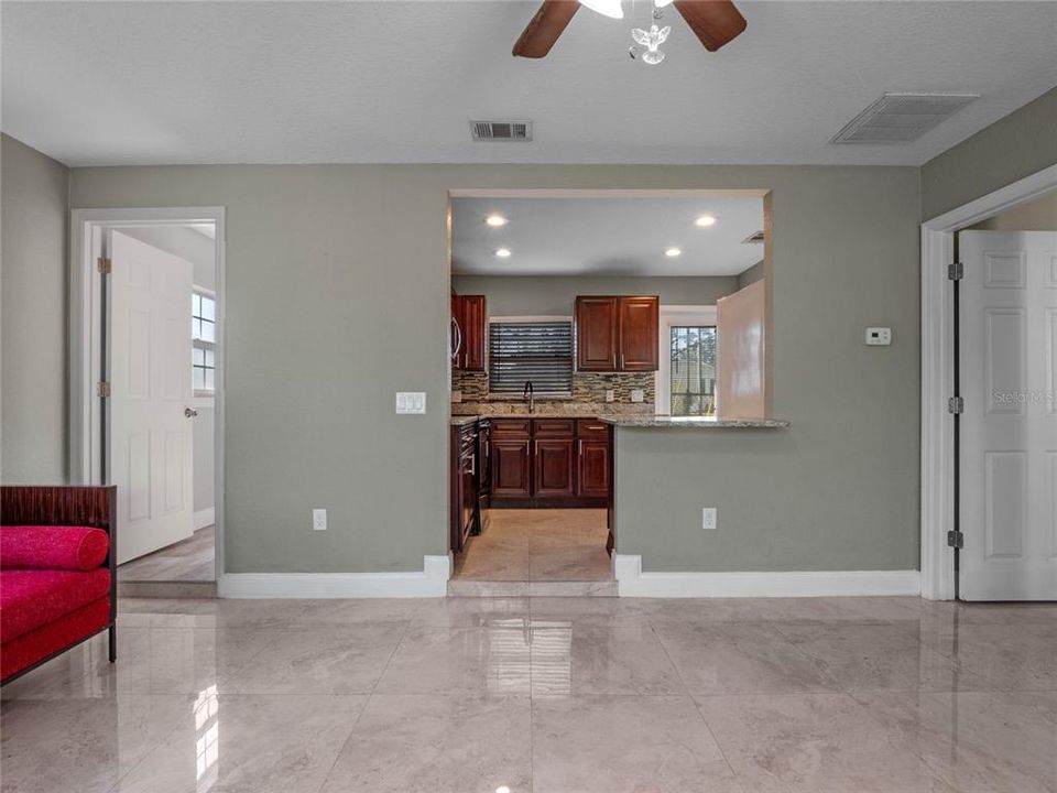 Entrance into kitchen