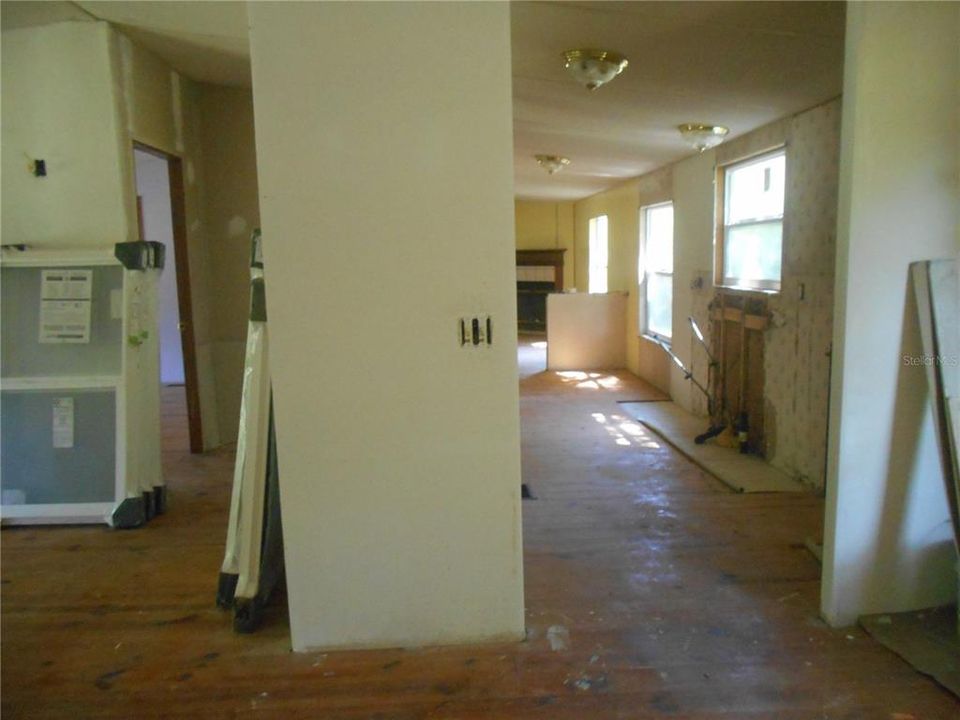 View from Dining Area /Living Room Kitchen/Den