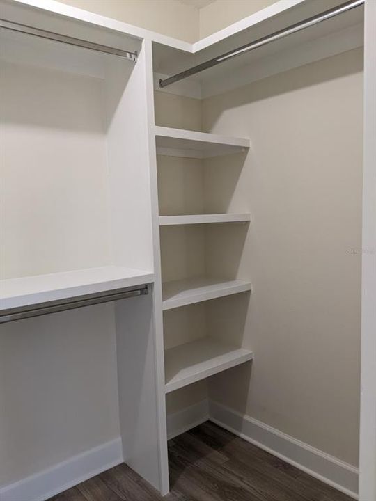 Built-in closet in Master Bedroom