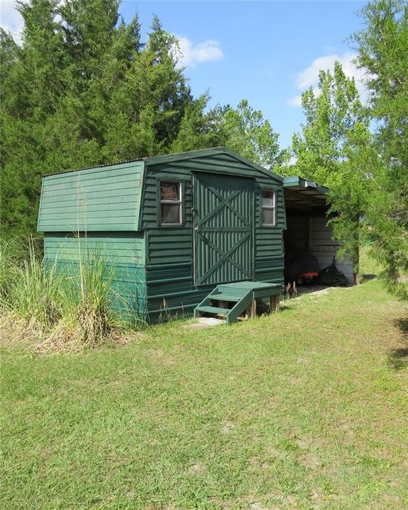 Large metal shed