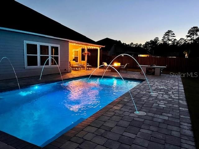 Pool/Backyard Night