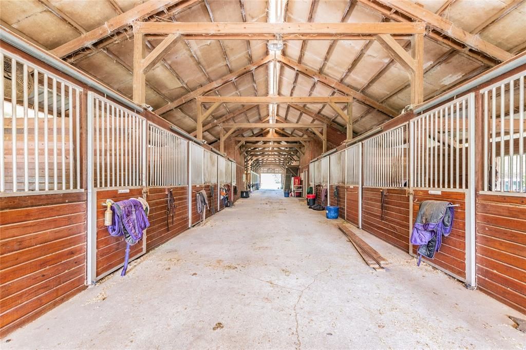24 stall horse barn