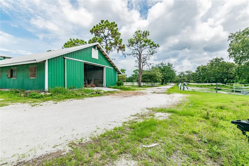 Horse barn