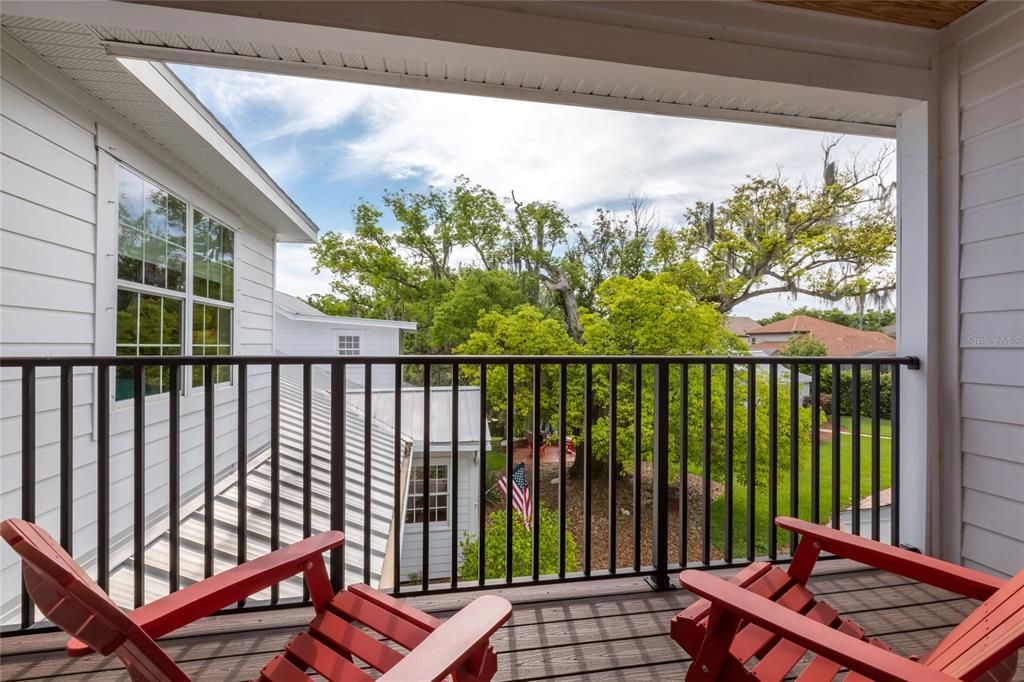 Balcony of upstairs bedroom