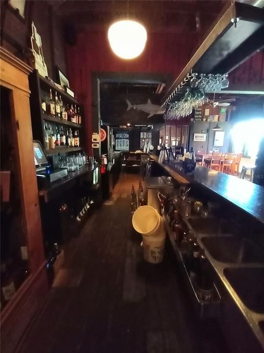 Depot, behind the bar