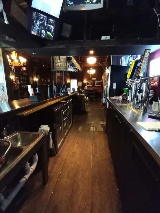 Depot, behind the bar