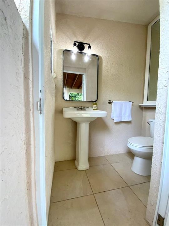 Terrace bathroom