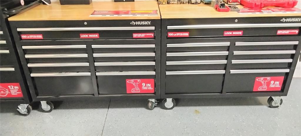 Tool Chests in Detached Garage