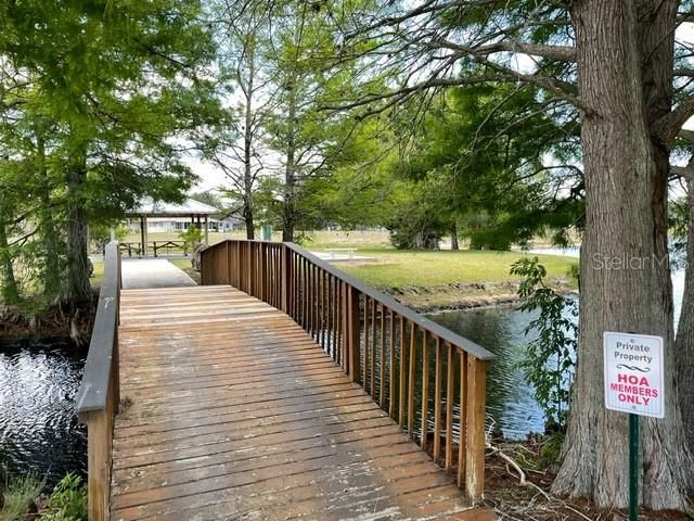 Entrance to association private Island. Shuffleboard courts. Picnic area.