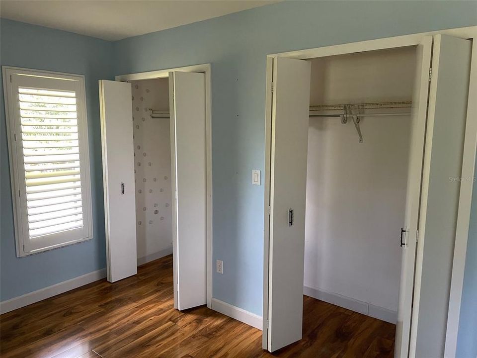 Wall to wall closet in Master bedroom