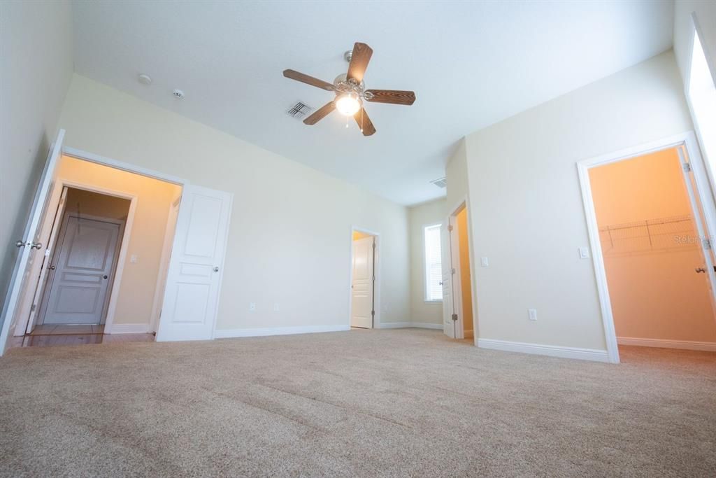 Master Suite with 2 Walk-in closets and double entry.