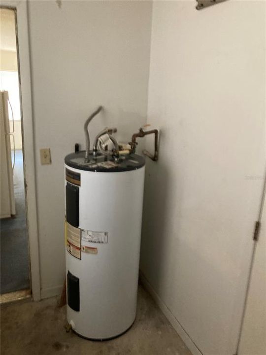 Water Heater in Laundry Room
