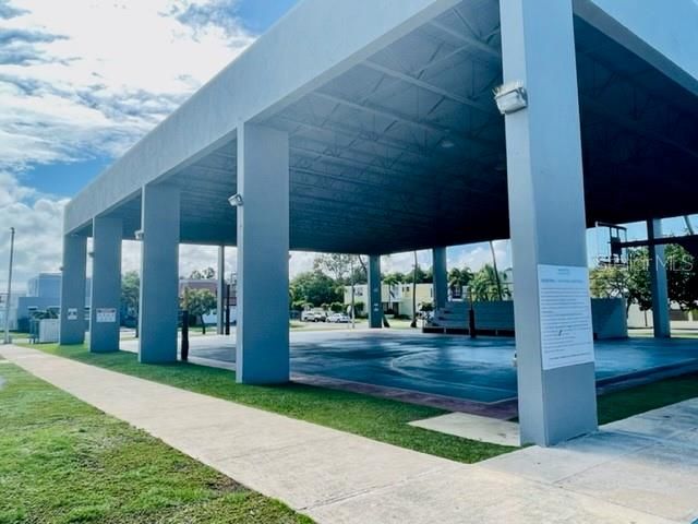 Community basketball court